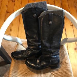 Frye Melissa Button Leather Riding Boot size 8